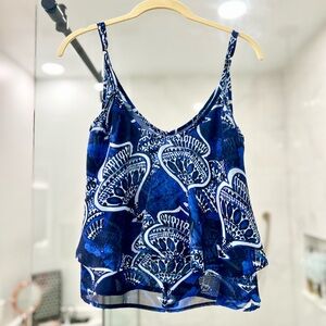 Show Me Your MuMu - Blue Patterned Women's Tank Top
